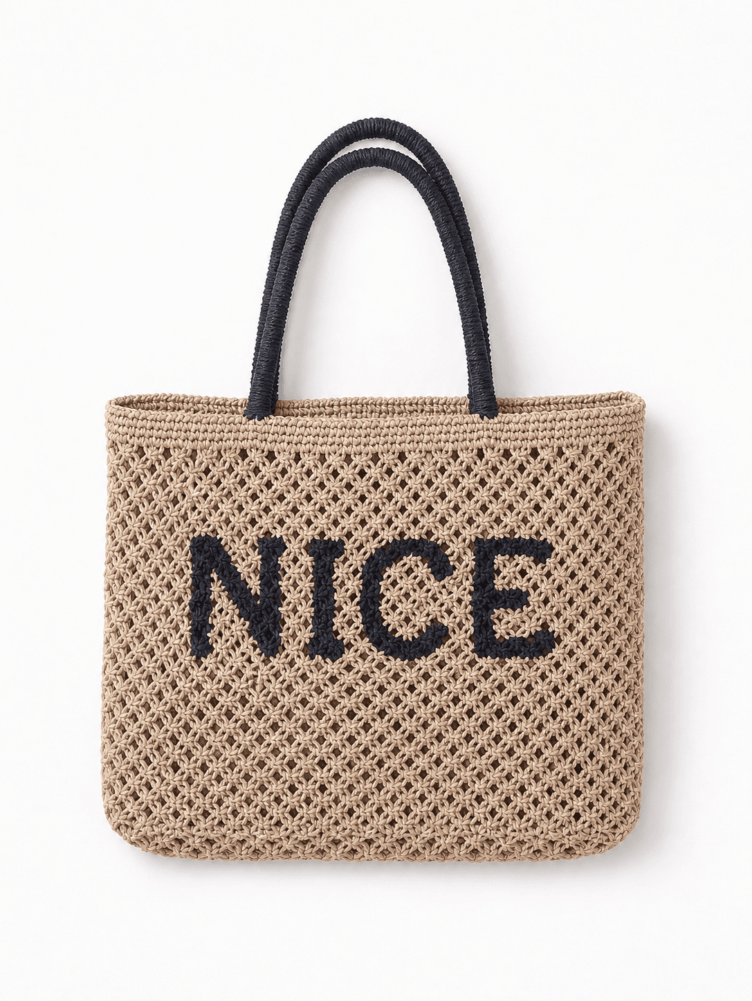 Sophisticated 'Nice' Black-Accent Handbag