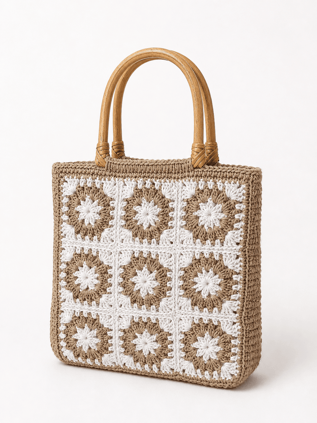 Pearl Blossom Bamboo Satchel